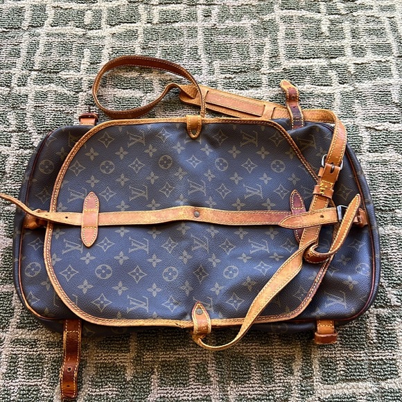 Authentic LV VINTAGE LOUIS VUITTON Saumur Bag handbag saddle bag PURSE CROSSBODY - Picture 13 of 17